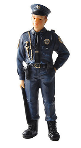 Dollhouse Miniature Officer Bill Resin Doll